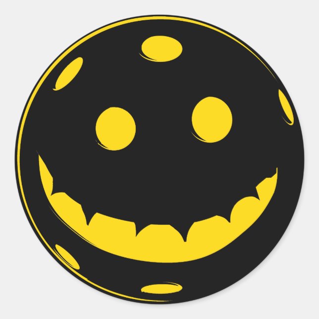 Pickleball Halloween Classic Round Sticker (Front)