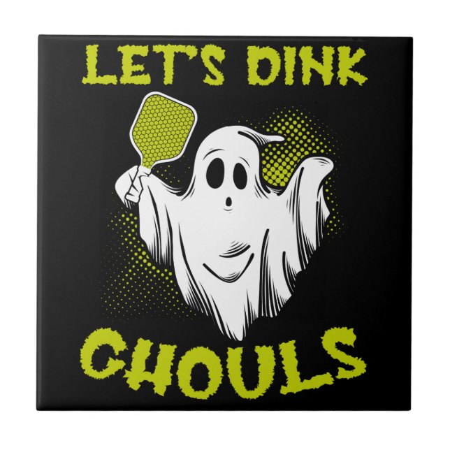 Pickleball Halloween Costume Pickleball Lover Tric Ceramic Tile (Front)