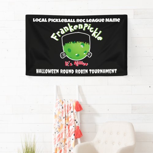 Pickleball Halloween _ FrankenPickle _ Its Alive  Banner