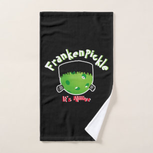Pickleball Halloween - FrankenPickle - It's Alive Hand Towel