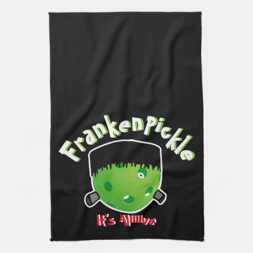 Pickleball Halloween _ FrankenPickle _ Its Alive Kitchen Towel