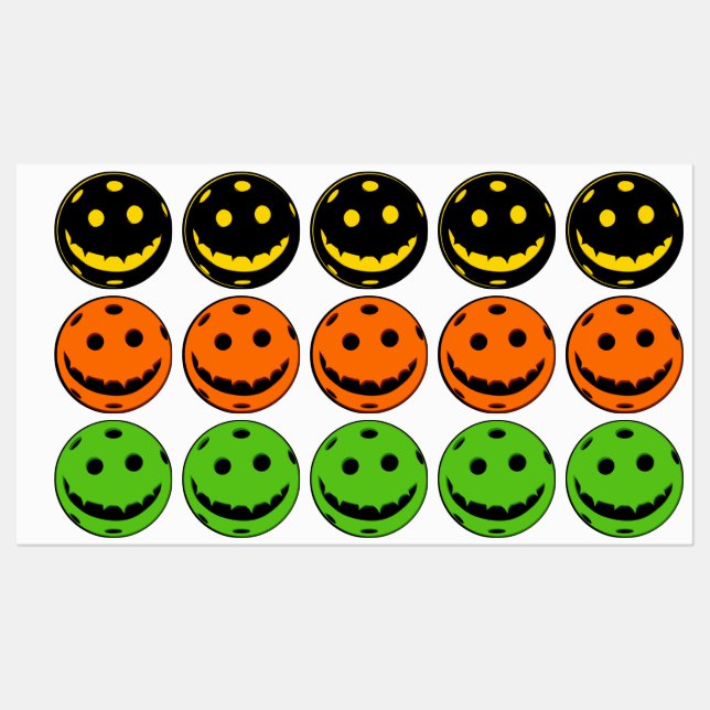 Pickleball Halloween Labels (Sheet)