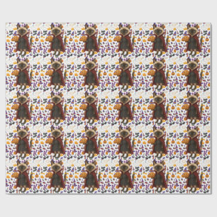 Pickleball halloween party for cat lovers  wrapping paper