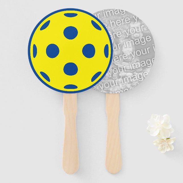 Pickleball Hand Fans with custom photo print (Front and Back)