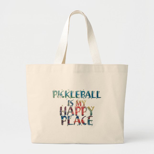 Pickleball Happy Place Tote (Front)