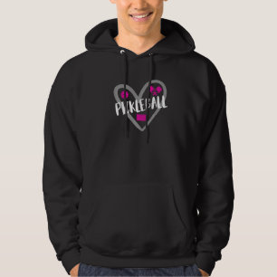Pickleball Heart For Pickleball Players Girls And Hoodie