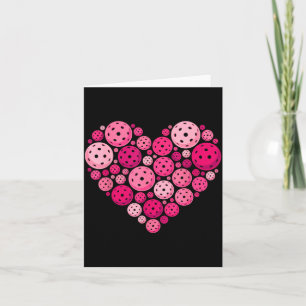 Pickleball heart valentine's day pickleball lover card