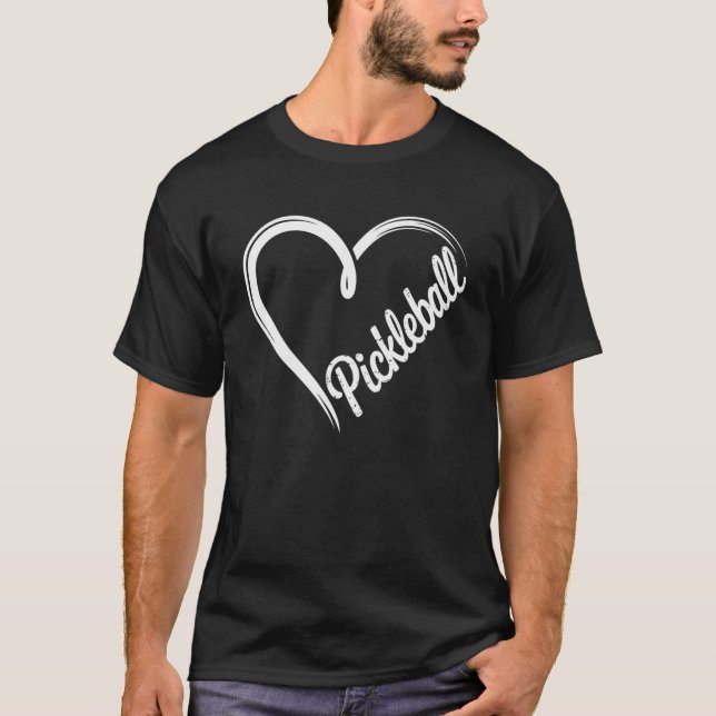 Pickleball Heartbeat T-Shirt (Front)