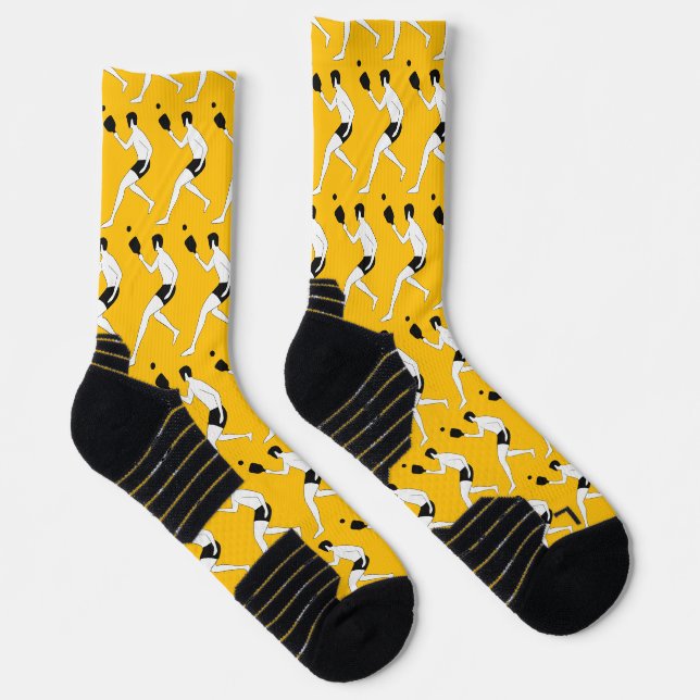 Pickleball High-Performance Athletic Crew Socks (Right)