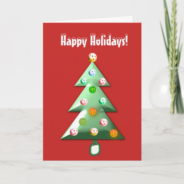 Pickleball Holiday Card (Front)