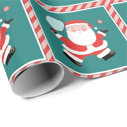 Pickleball Holiday Gift Wrapping Paper