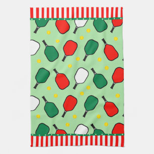 Pickleball Holiday Kitchen Towel