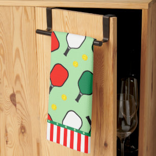 Pickleball Holiday Kitchen Towel
