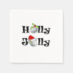 Pickleball-Holly Jolly Napkins