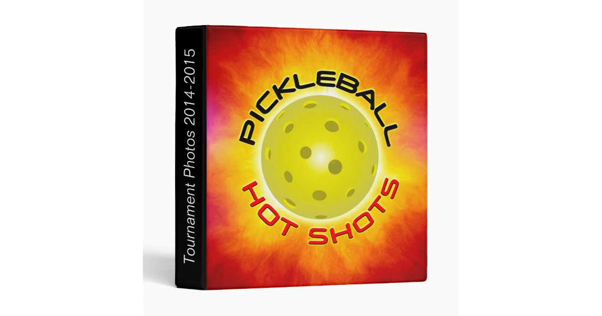 Pickleball Hot Shots 1 Binders Zazzle