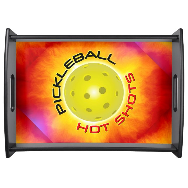 Pickleball Hot Shots 1 Serving Tray (Front)