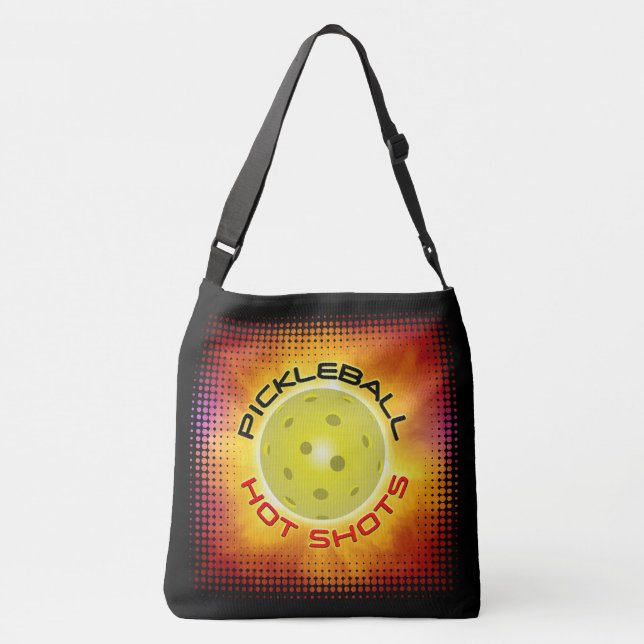 Pickleball Hot Shots Options Crossbody Bag (Back)
