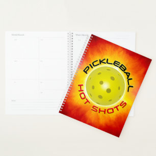 Pickleball Hot Shots Spiral Weekly/Monthly Planner