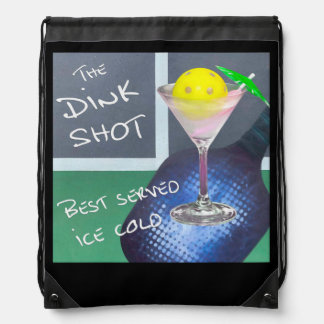 Pickleball Humor Dink Shot Drawstring Bag