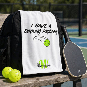 Pickleball Humor I Have A Dinking Problem Sports Hand Towel