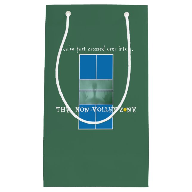 Pickleball Humor, the Non-Volley Zone Small Gift Bag (Front)