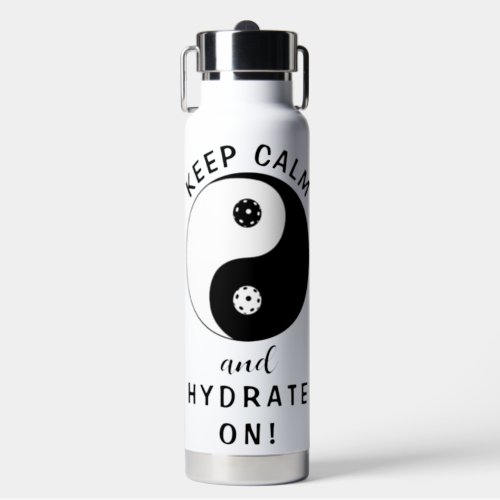 Pickleball Hydrate On Water Bottle