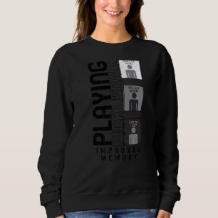 Pickleball Improves Memory Pickleball Dink Paddle Sweatshirt