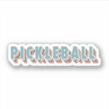 Pickleball in Colorful Multicolor Retro Typography