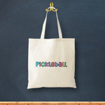 Pickleball in Colorful Multicolor Retro Typography