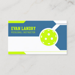 Pickleball Instructor Business Card