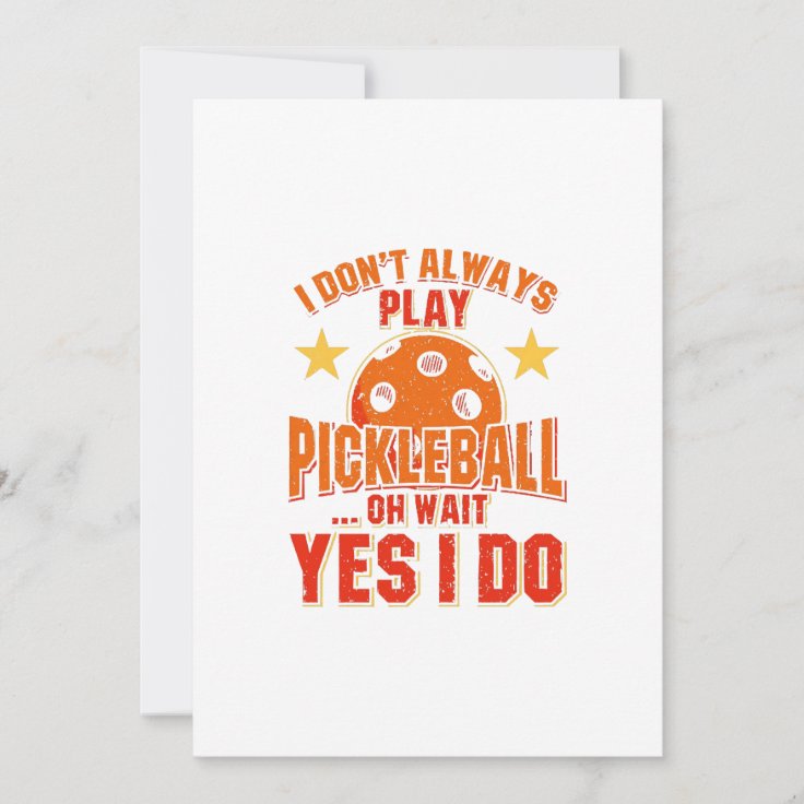 Pickleball invitation | Zazzle