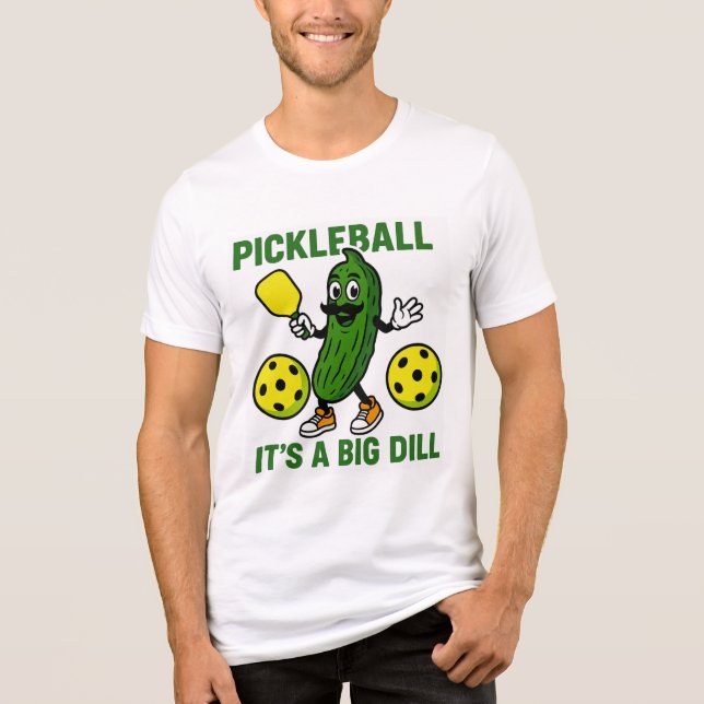 Pickleball is a Big Dill Tri-Blend Shirt (Front)