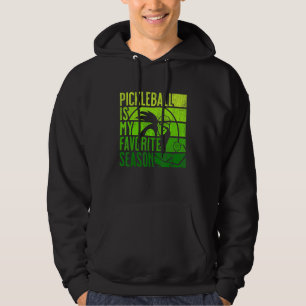 PickleBall Is My Favorite Season Retro Vintage Pad Hoodie