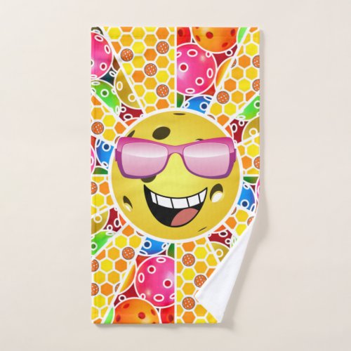 Pickleball is My Happy Place _  Colorful Graphic Hand Towel