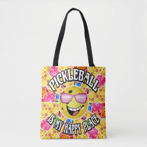 Pickleball is My Happy Place Tote Bag