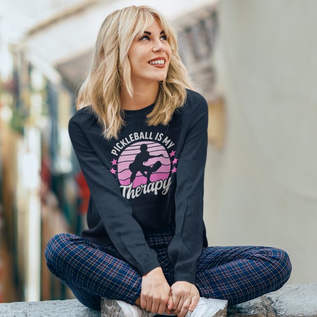 Pickleball is my Therapy fun Pickleball T-Shirt (Creator Uploaded)