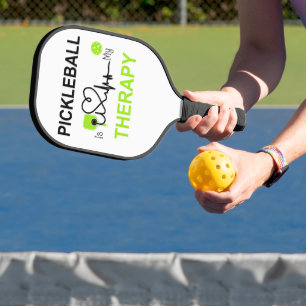 Pickleball is my therapy funny paddle