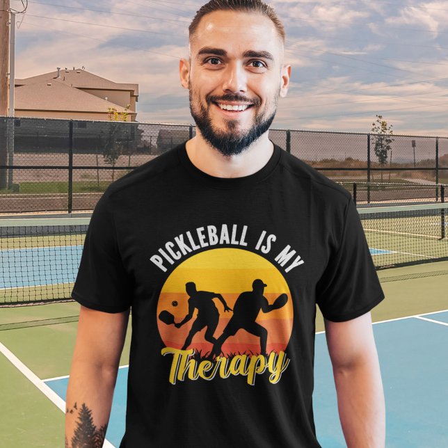 Pickleball is my Therapy funny Pickleball T-Shirt (Creator Uploaded)