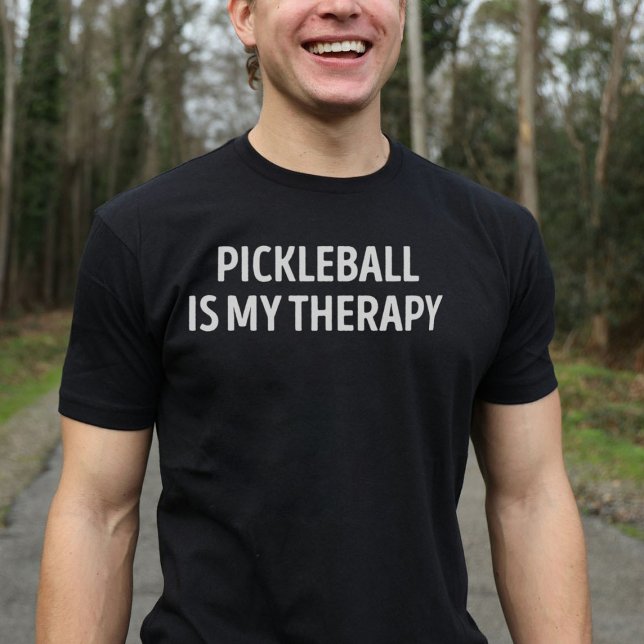 Pickleball Is My Therapy Funny T-Shirt (Creator Uploaded)