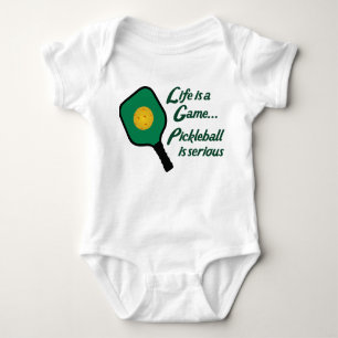 Pickleball is Serious Baby Bodysuit