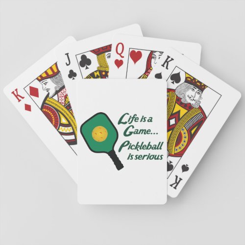Pickleball is Serious Playing Cards