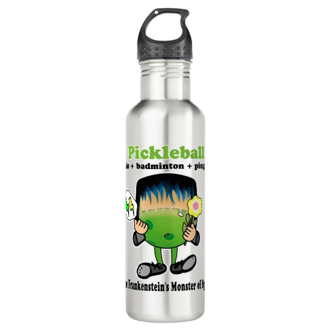 Pickleball is the Frankenstein's Monster of Sports Stainless Steel Water Bottle (Front)