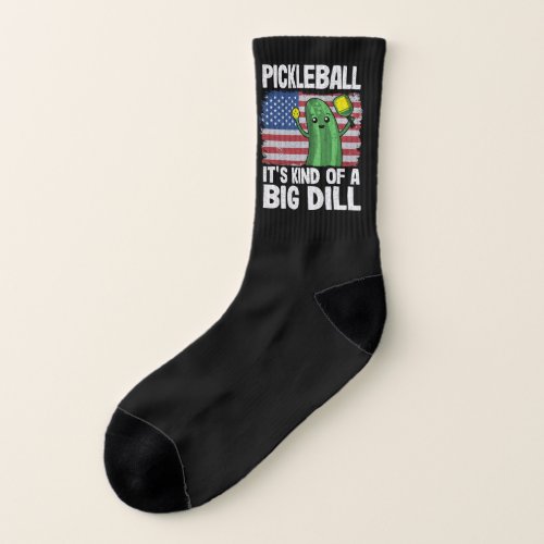 Pickleball Its Kind Of A Big Dill Funny Pickleball Socks