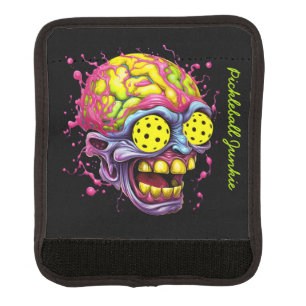 Pickleball Junkie - funny pickleball Luggage Handle Wrap