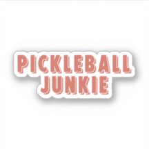 Pickleball Junkie Retro Typography