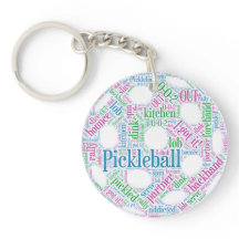 Pickleball Keychain