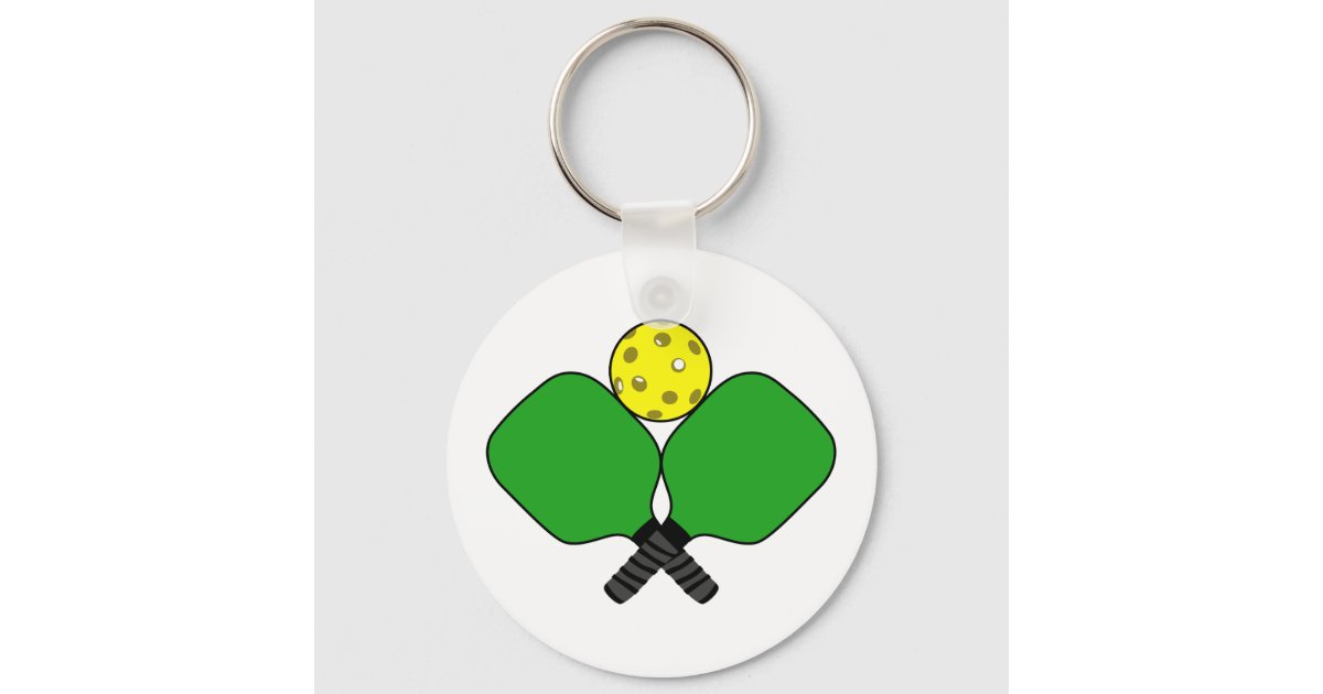 Pickleball Paddle Keychain Dink Responsibly