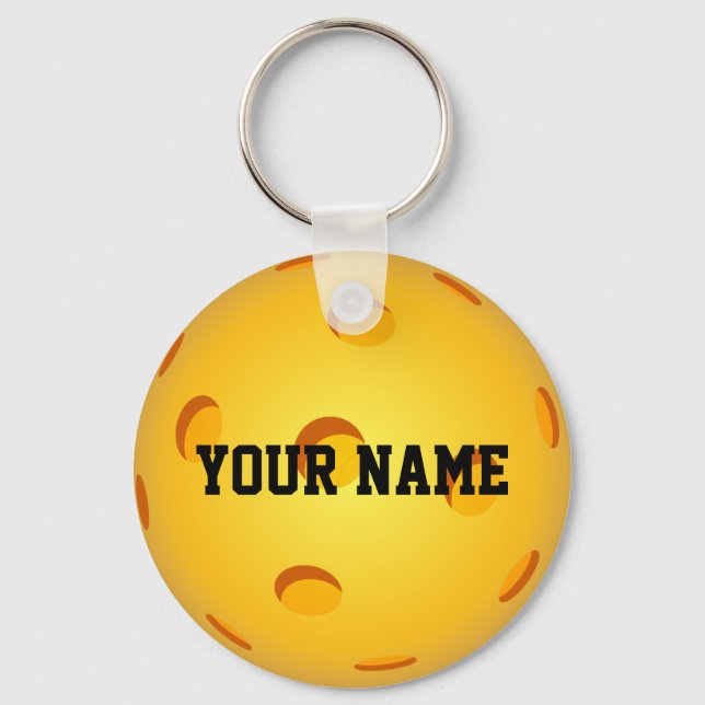 Pickleball Keychain - CUSTOM NAME (Front)