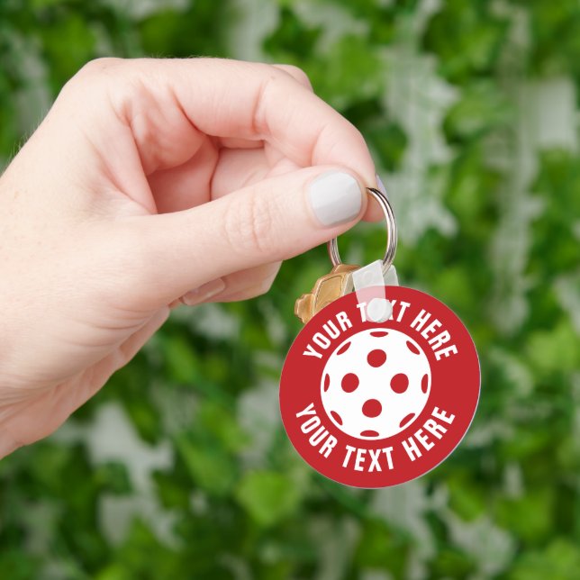 Pickleball keychain gift for players and sport fan (Hand)