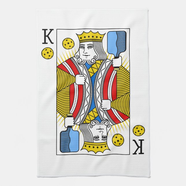 PICKLEBALL KING KITCHEN TOWEL (Vertical)